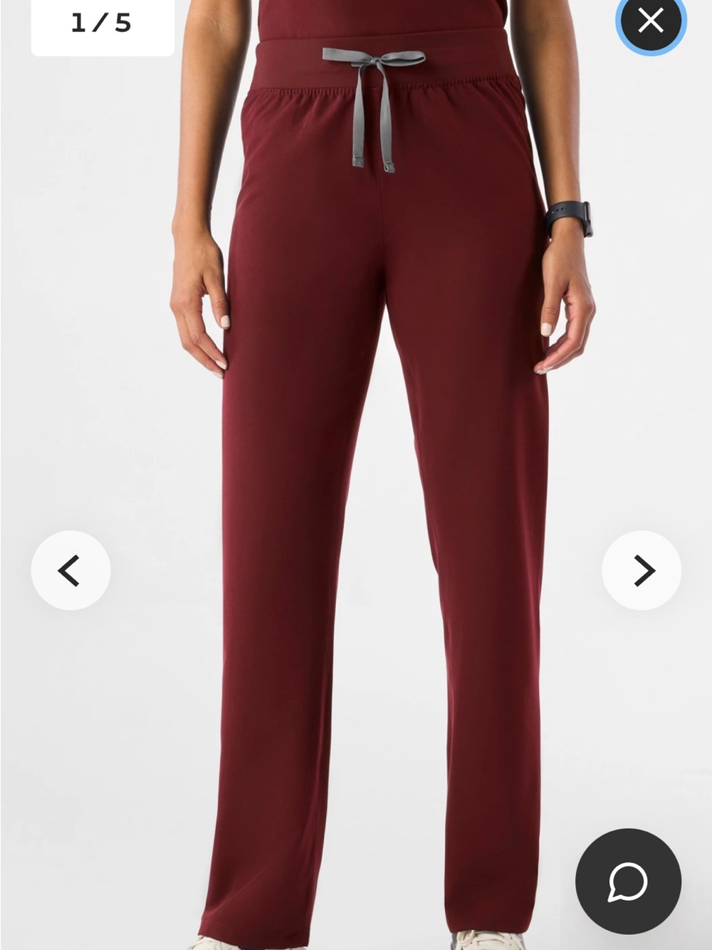 Figs Livingston High-Rise Straight-Leg Scrub Pant nwt